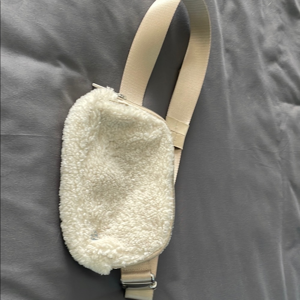 Everywhere Belt Bag Cream Sherpa Crossbody Bag